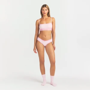 LIGHTWEIGHT COTTON LACE BRIEF | CHERRY BLOSSOM