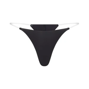INVISIBLE CLEAR STRAP STRING THONG | ONYX