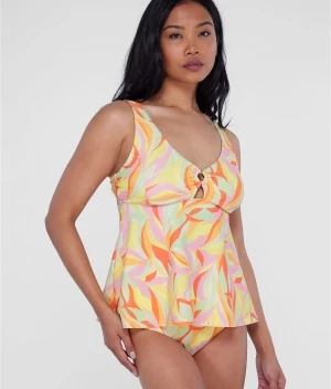 Ring-Front Underwire Tankini Top