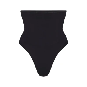 SEAMLESS SCULPT HIGH-WAISTED THONG | ONYX
