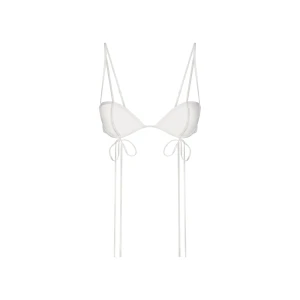 ULTRA FINE MESH BOW BRA | IVORY