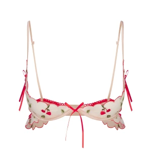 EMBROIDERED TULLE SKIMPY BRA | PRIMROSE CHERRY TULLE