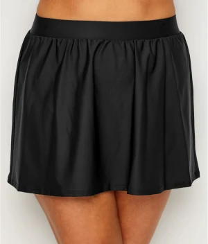 Plus Size Solid Skirted Swim Bottom