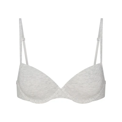 EVERYDAY COTTON T-SHIRT BRA | LIGHT HEATHER GREY