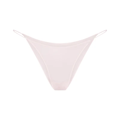 ULTRA FINE MESH STRING BIKINI | BARELY PINK