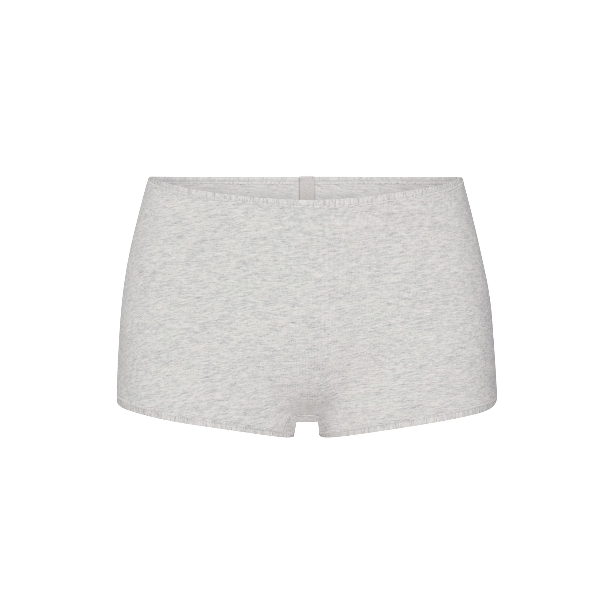 EVERYDAY COTTON BOY SHORT | LIGHT HEATHER GREY