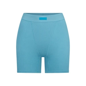 COTTON RIB BOXER | WATER