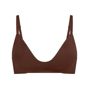WIRELESS FORM T-SHIRT DEMI BRA | COCOA