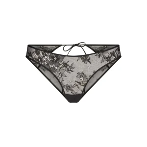 ULTRA FINE LACE PEEK-A-BOO BIKINI | ONYX
