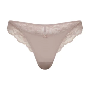 SKIMS LACE THONG | FAWN