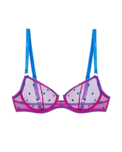 Mabel Heart Embrodiered Underwire Bra