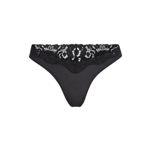 FITS EVERYBODY LACE DIPPED THONG | ONYX