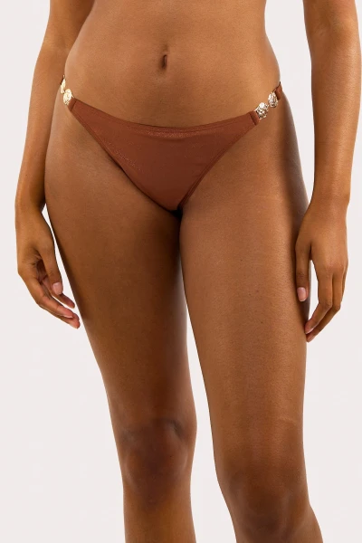 Morgan Bronze Glitter Mix & Match Tanga Bikini Bottoms